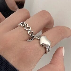 ⭐️ NEW Minimalist 925 Sterling Silver Heart Ring